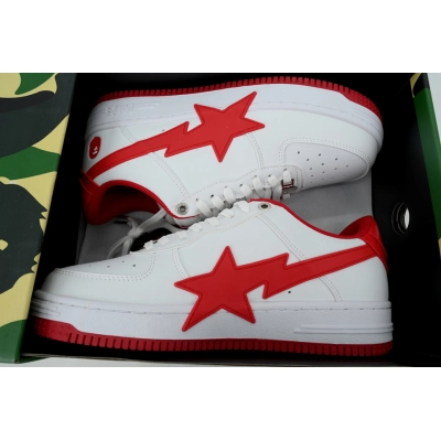BATHING APE Red And White Big Star 02