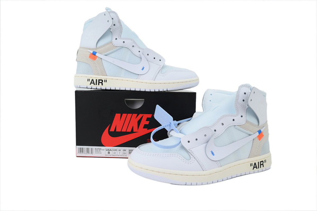 Off-White x Air Jordan 1 Retro High OG 'Alaska'