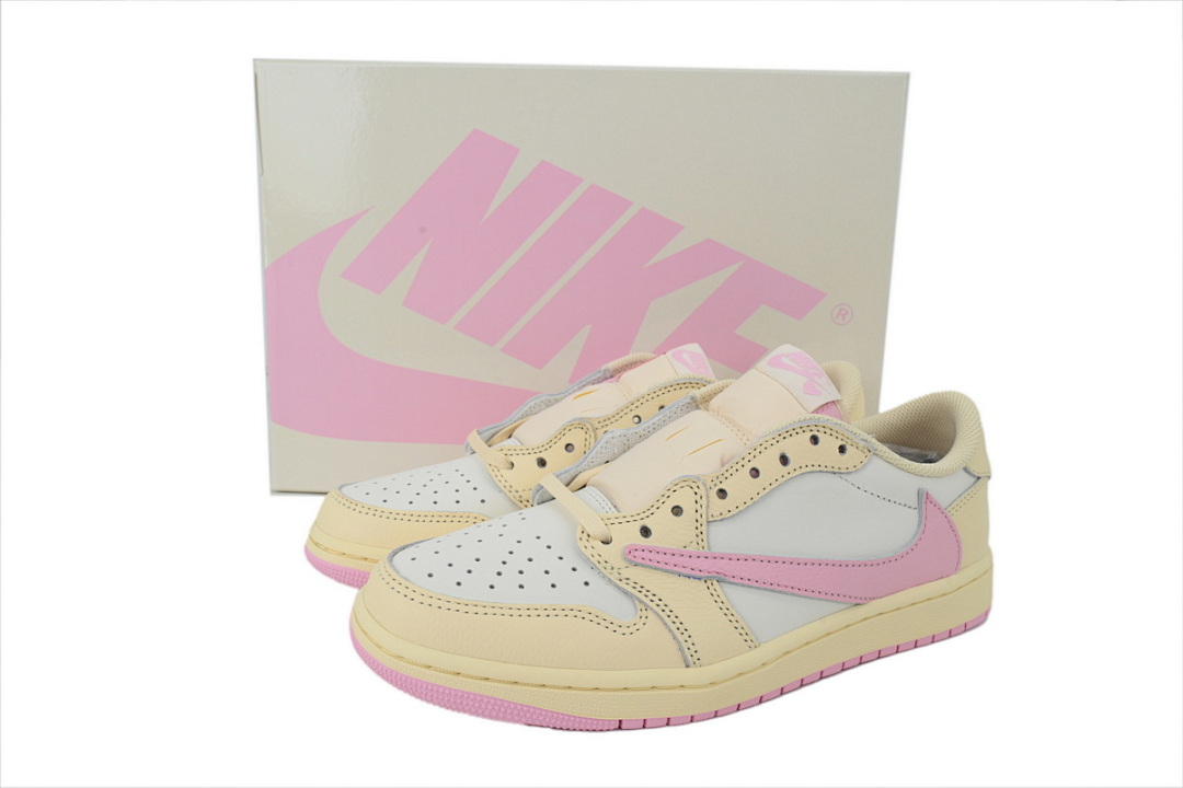 Travis Scott x Air Jordan 1 Retro Low OG 'Muslin Pink'