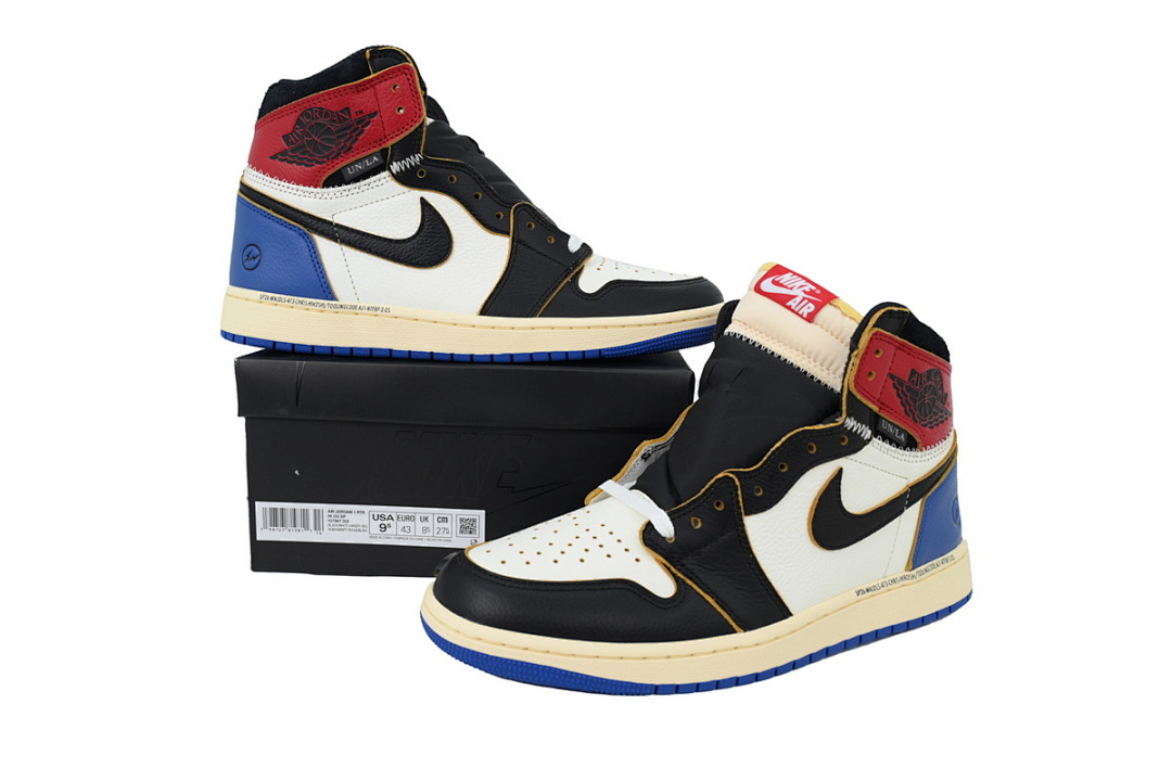 Union LA x Air Jordan 1 Retro Black White Blue