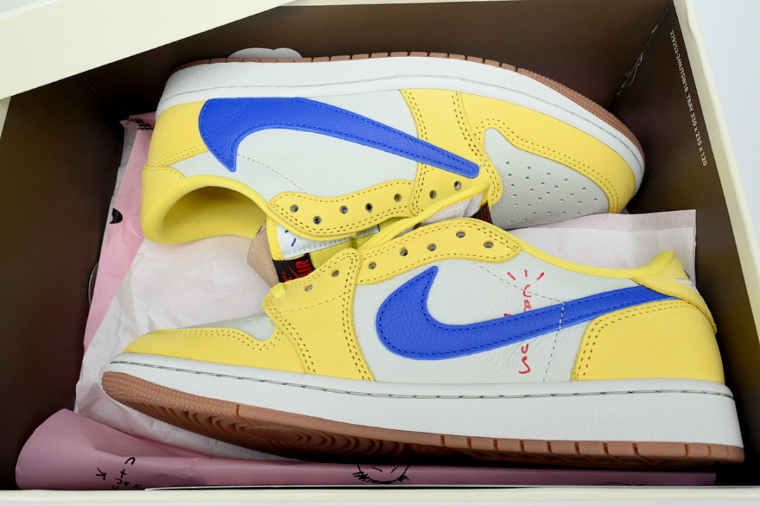 Travis Scott x Air Jordan 1 Low OG Canary-1