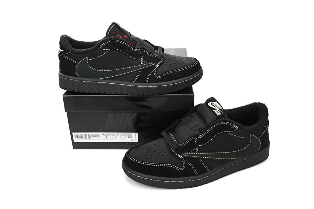 Travis Scott x Air Jordan 1 Low OG SP Black Phantom