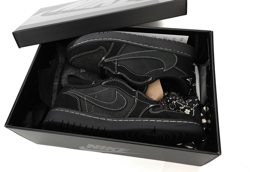 Travis Scott x Air Jordan 1 Low OG SP Black Phantom