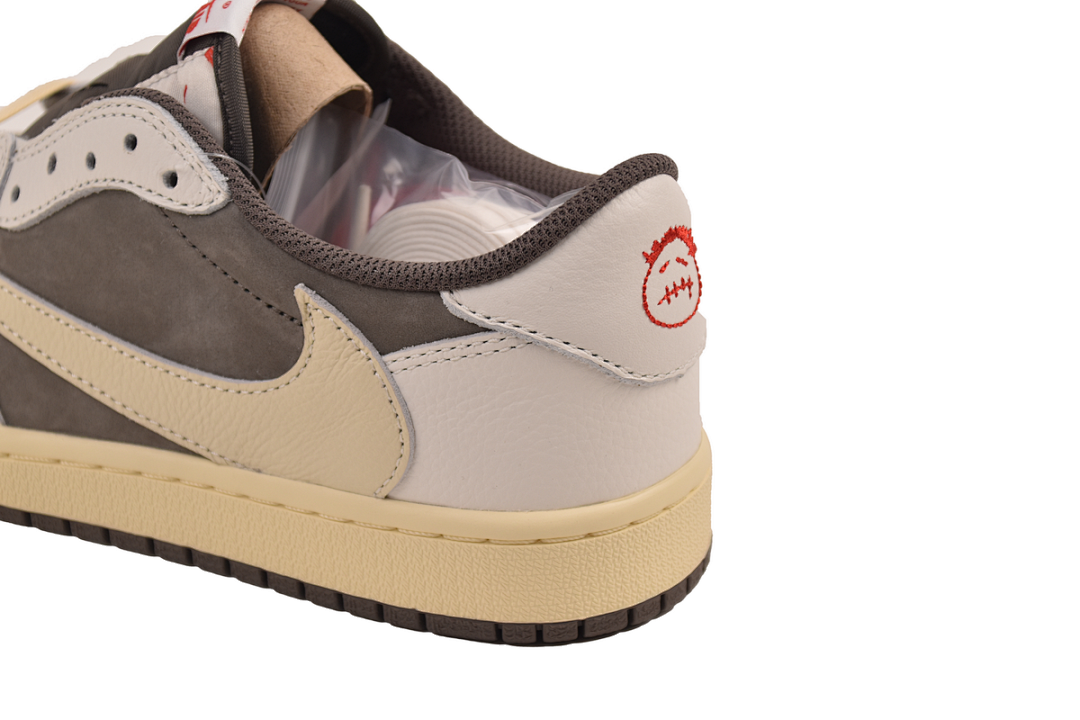 Travis Scott x Air Jordan 1 Low White Brown Barb