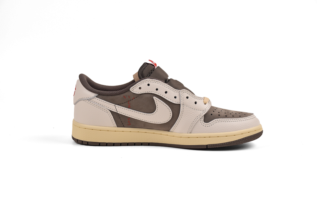Travis Scott x Air Jordan 1 Low White Brown Barb