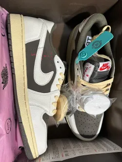 XH Travis Scott x Air Jordan 1 Low Reverse Mocha review Wducuq