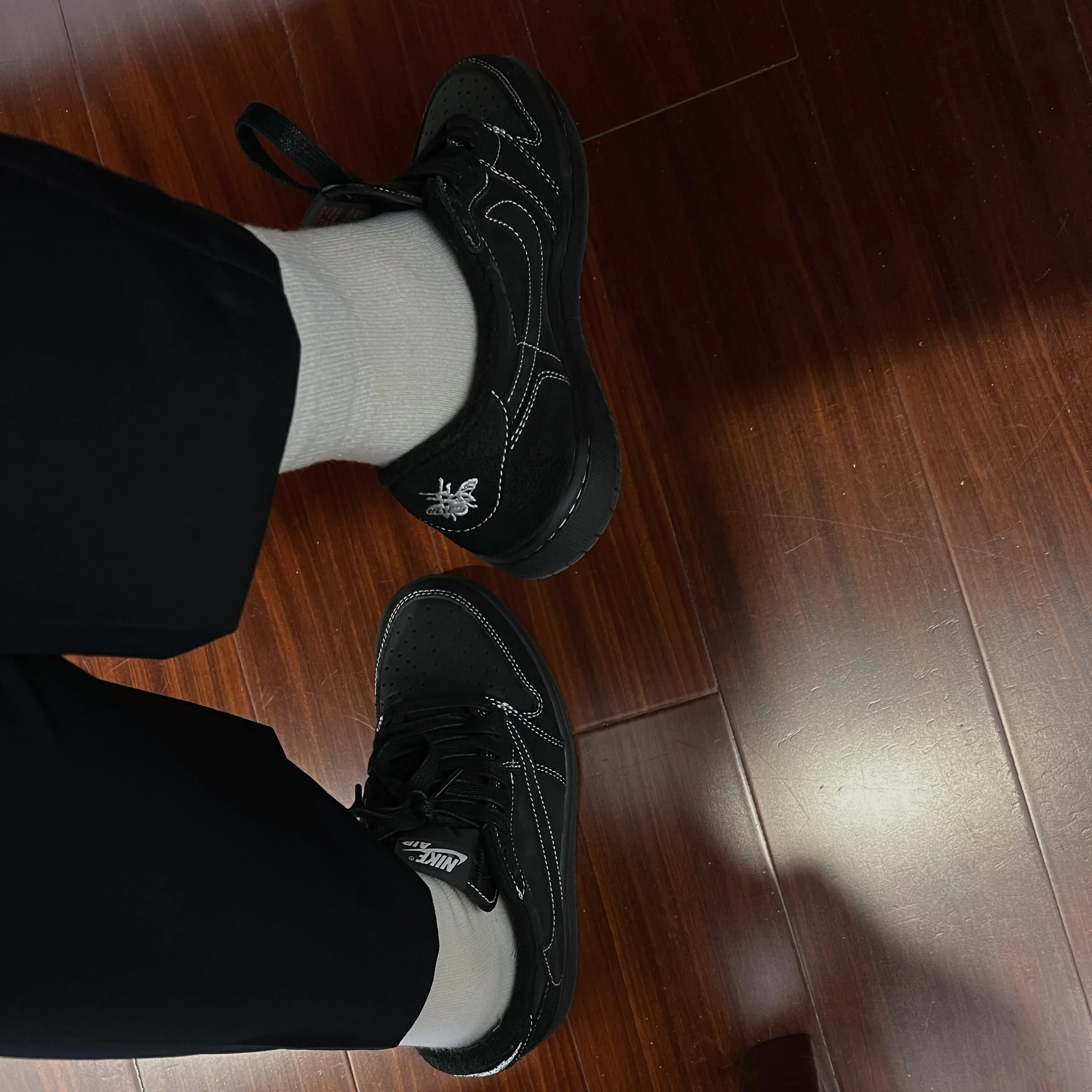 🔥 Travis Scott x Air Jordan 1 Low Black Phantom review Valentin 02