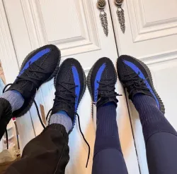 Adidas Yeezy Boost 350 V2 Black Blue review Hgys