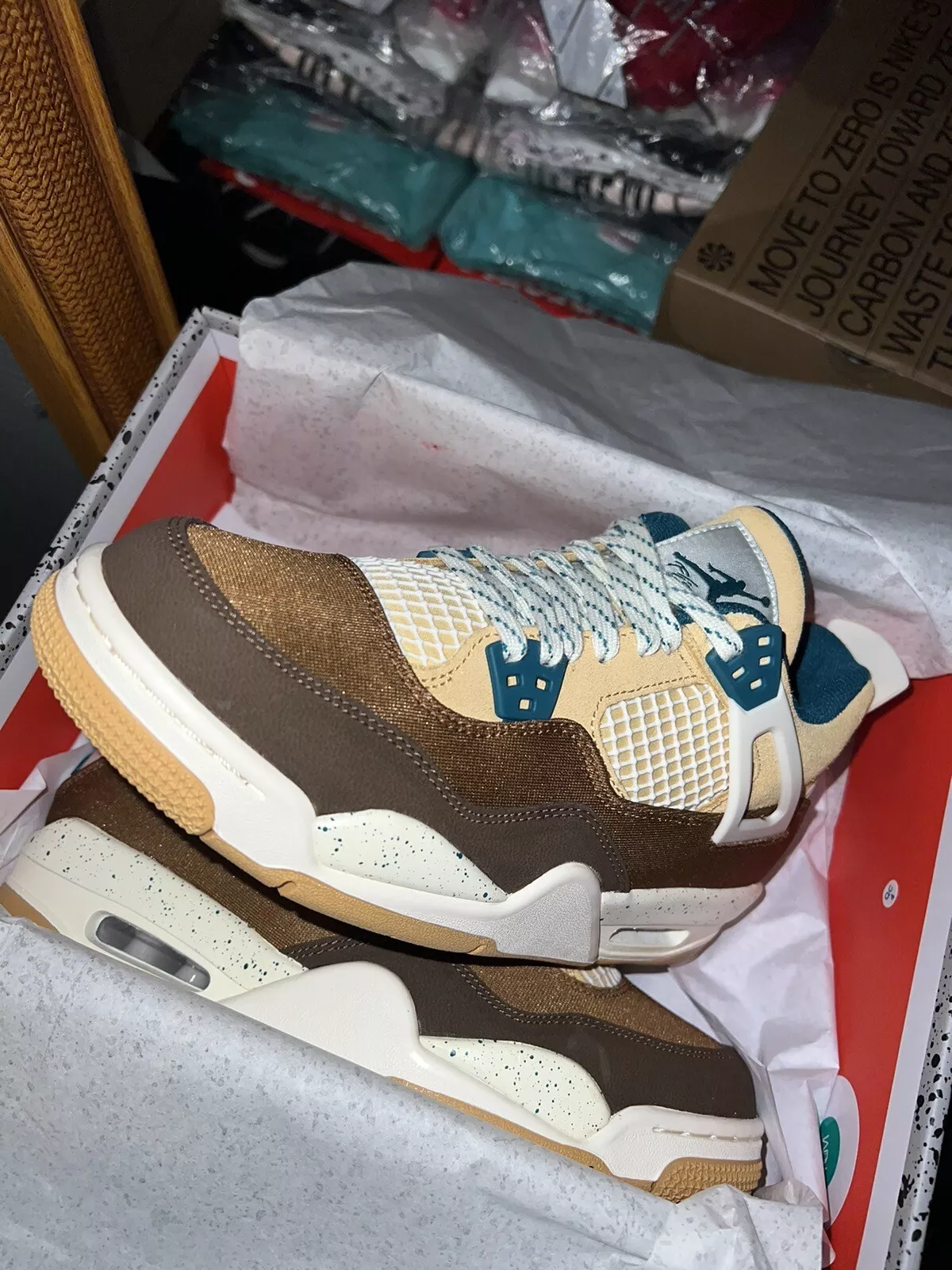 DJ Batch  Air Jordan 4 Cacao Wow Brown White review Pardeep 01