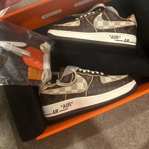Louis Vuitton x Nike Air Force 1 Coffee review 