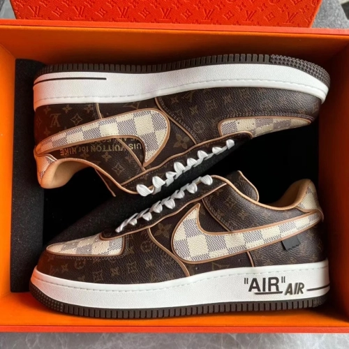 Louis Vuitton x Nike Air Force 1 Coffee review 