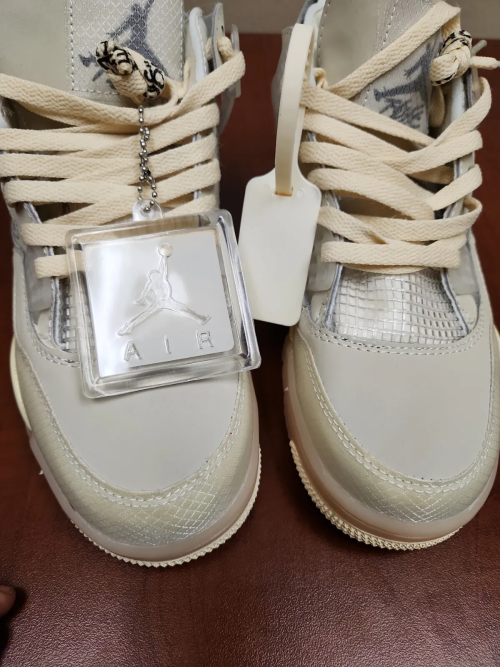 Q4 Batch OFF White x Air Jordan 4 Sail review 