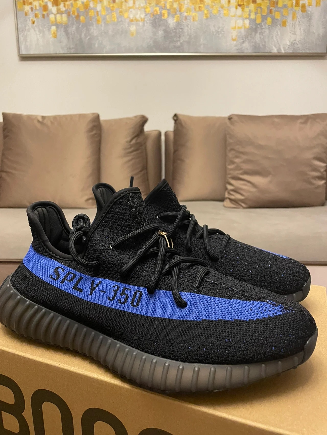 OG 350 V2 Adidas Yeezy Boost 350 V2 Black Blue review Carlos 02