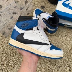 Fragment x Travis Scott x Air Jordan 1 High OG Military review Amaris Philjon