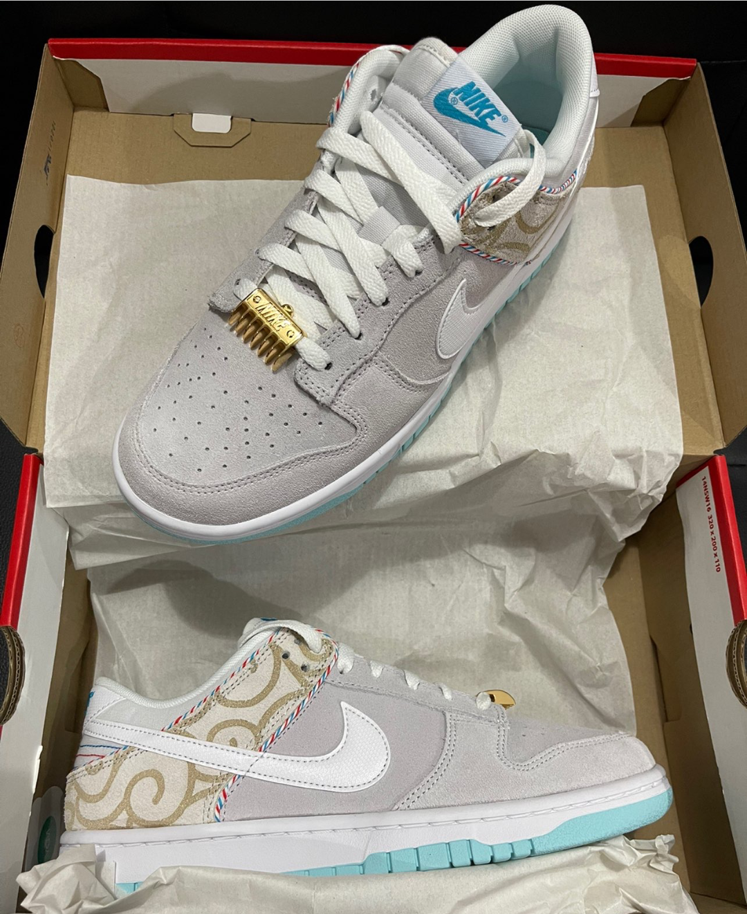 LF Nike Dunk Low Barber Shop - Grey review Derk