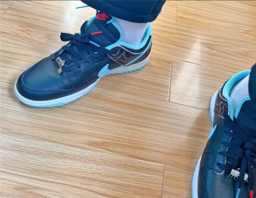 LF Nike Dunk Low Barber Shop - Black review 