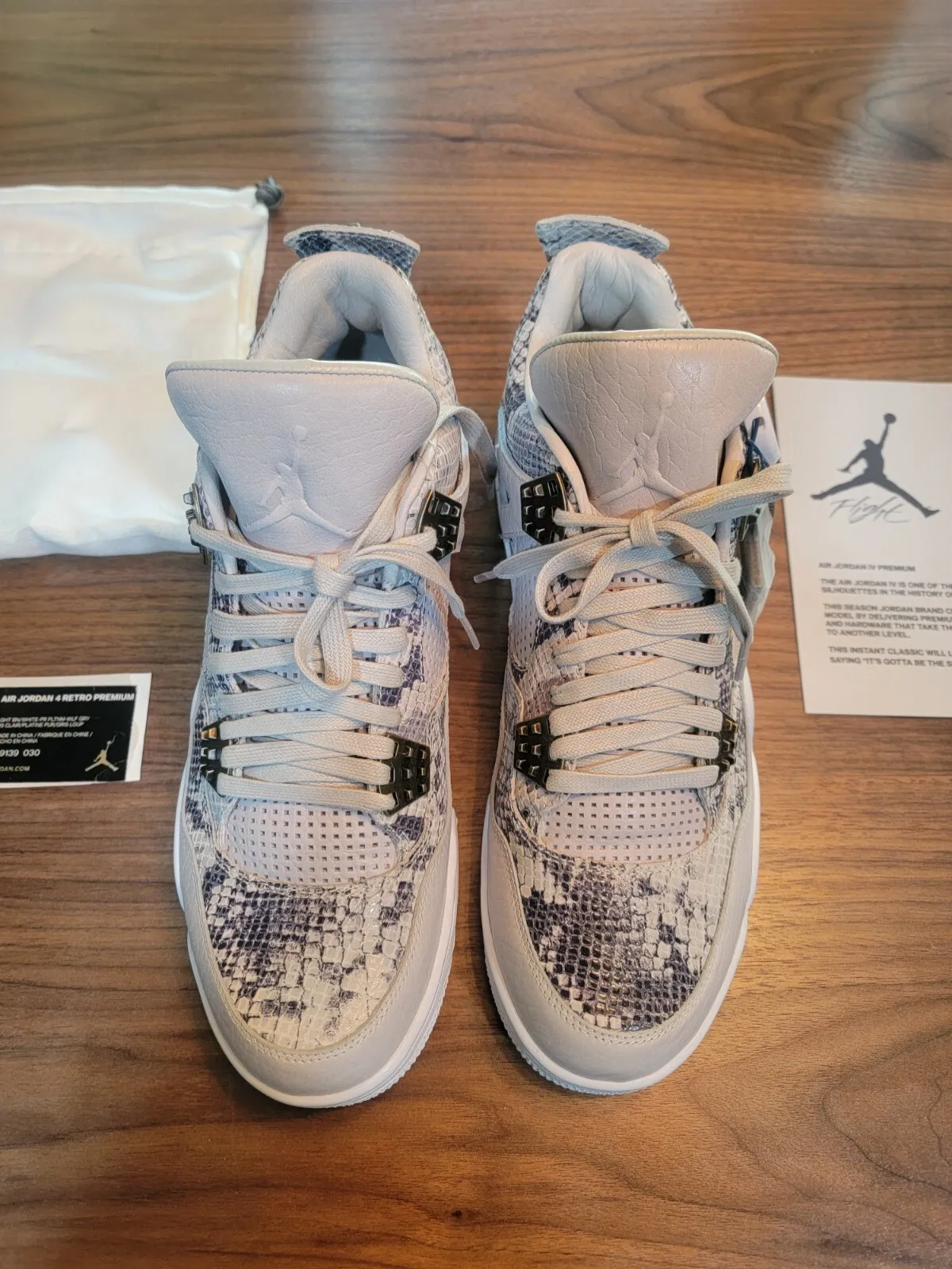 Q4 Batch Air Jordan 4 Premium “Snakeskin” review Heba Yabroudi
