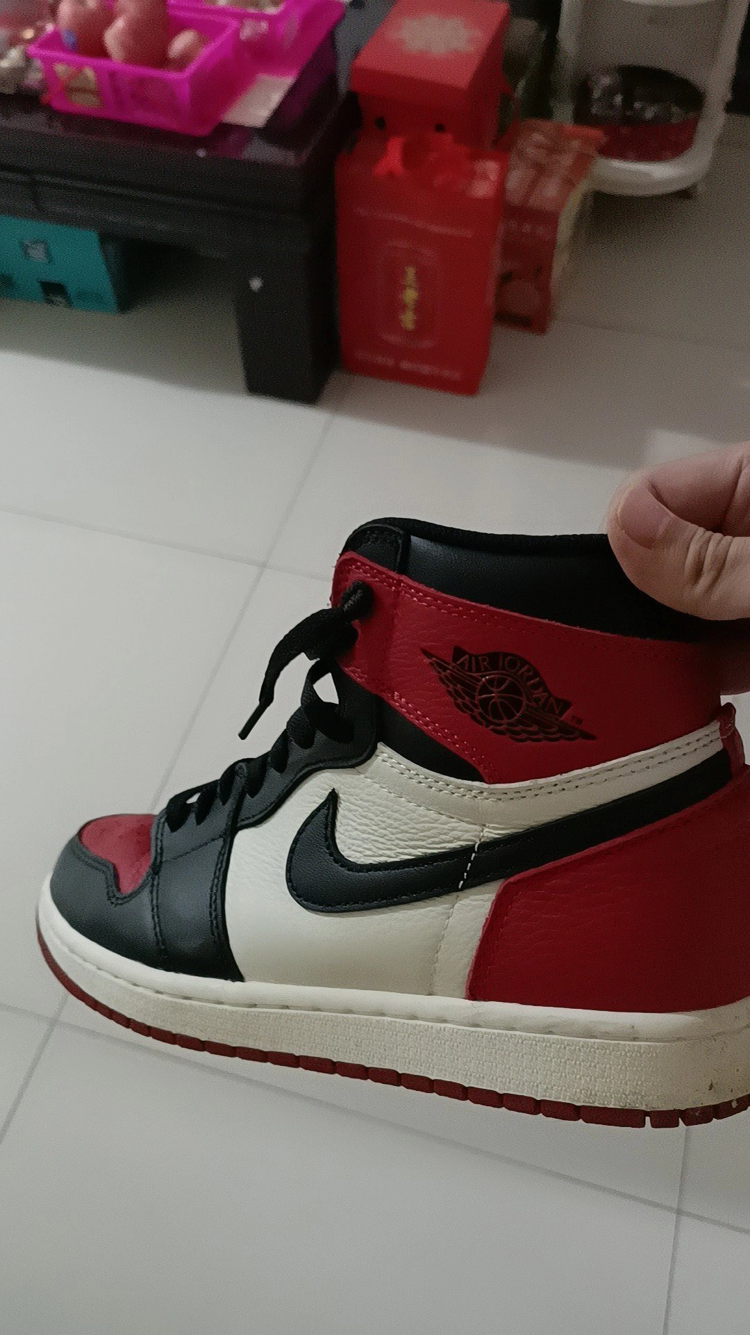 OG Air Jordan 1 High OG Bred Toe review Dina