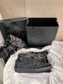 OG Travis Scott x Air Jordan 1 Low OG SP Black Phantom review Xenia