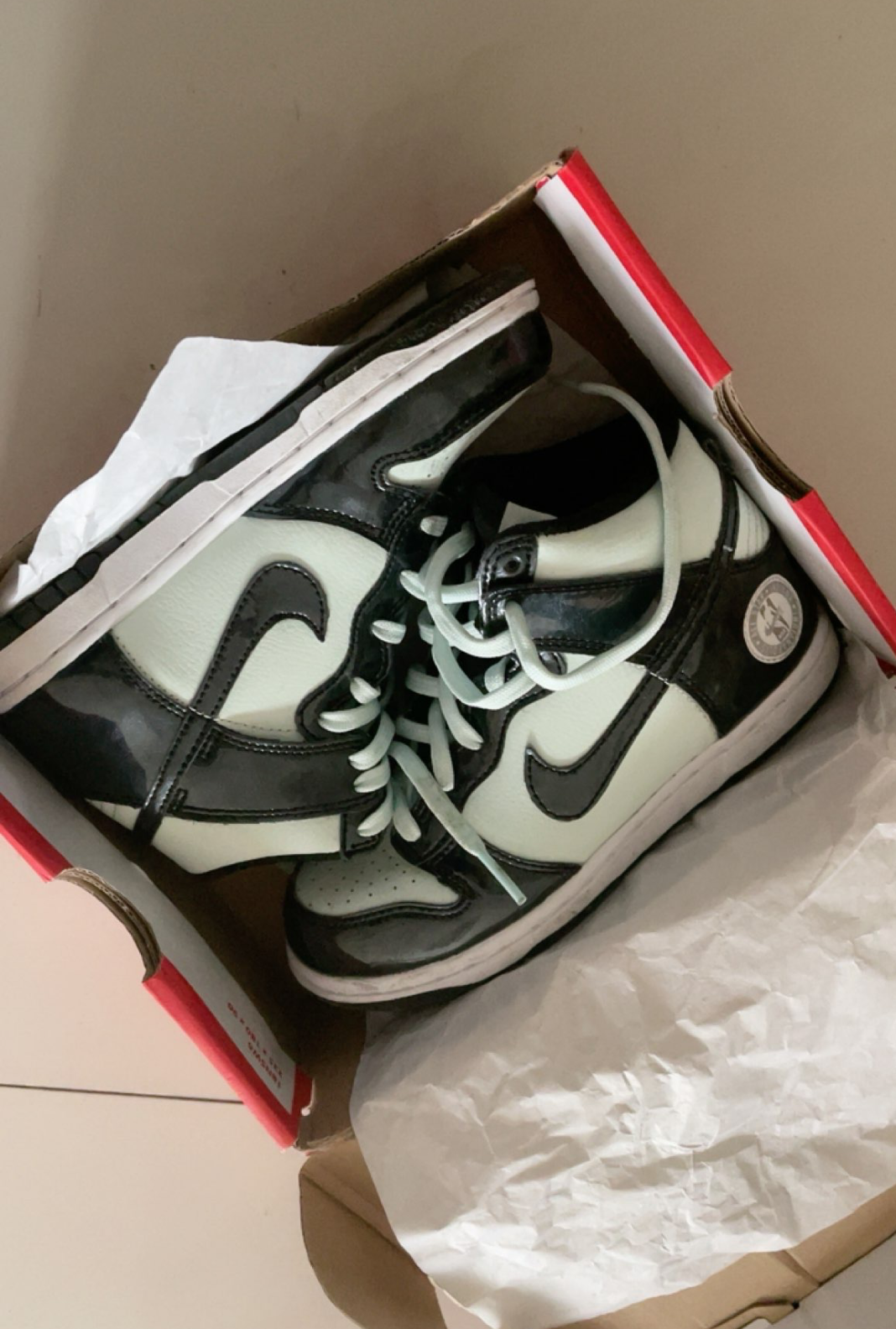 LF Nike Dunk High PRM SB Mint Gold Star review bori 01