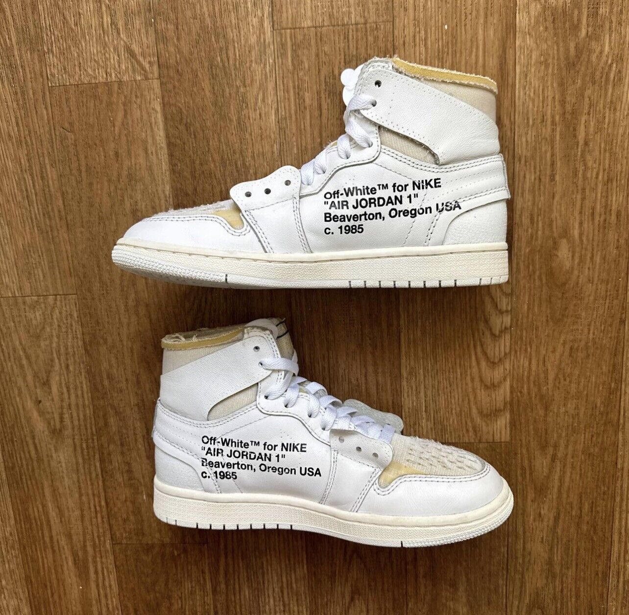 OG OFF WHITE X Air Jordan 1 White review Faye