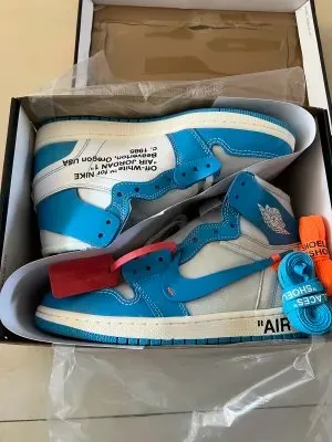OG Off White x Air Jordan 1 UNC review 