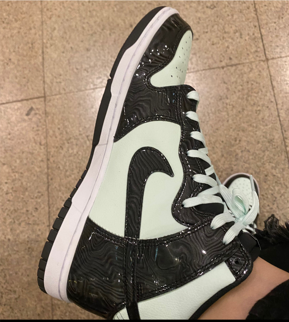 LF Nike Dunk High PRM SB Mint Gold Star review Sabrina 01