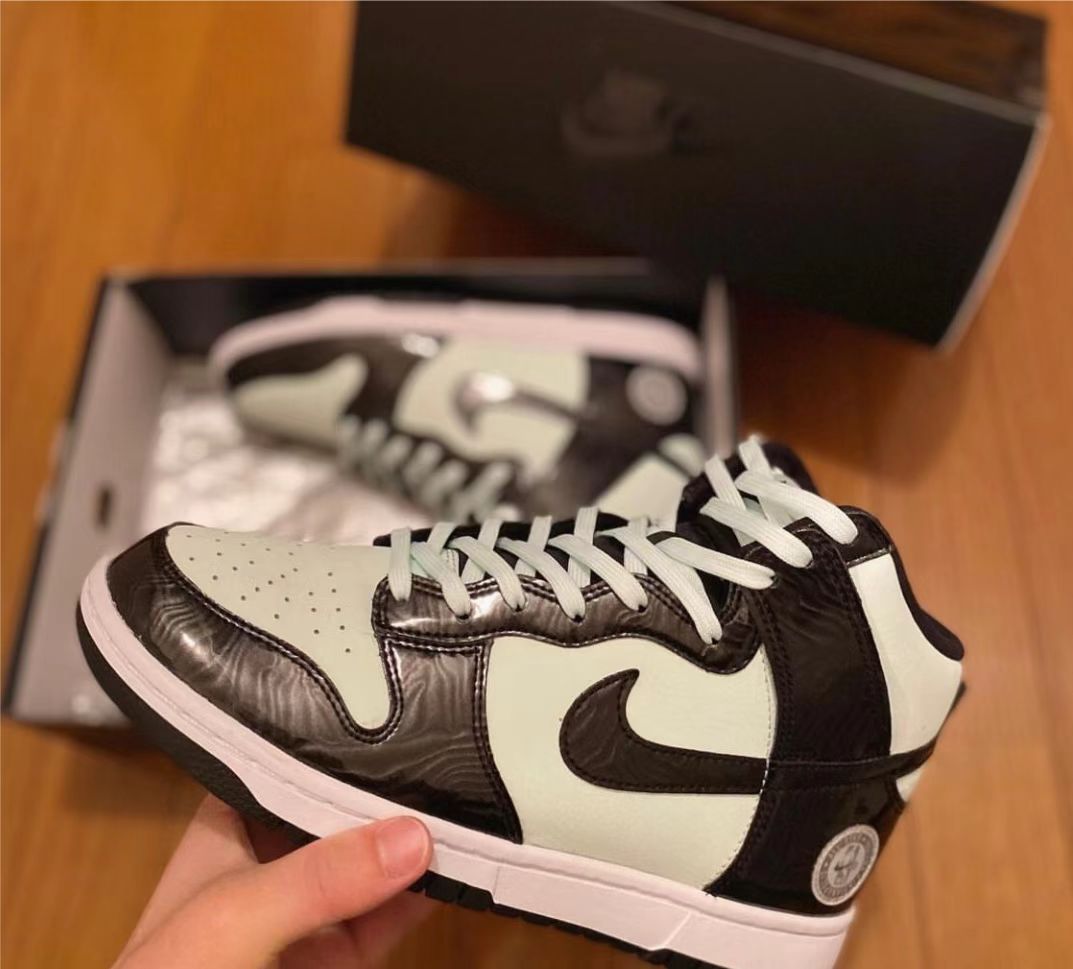 LF Nike Dunk High PRM SB Mint Gold Star review Cómodo 01