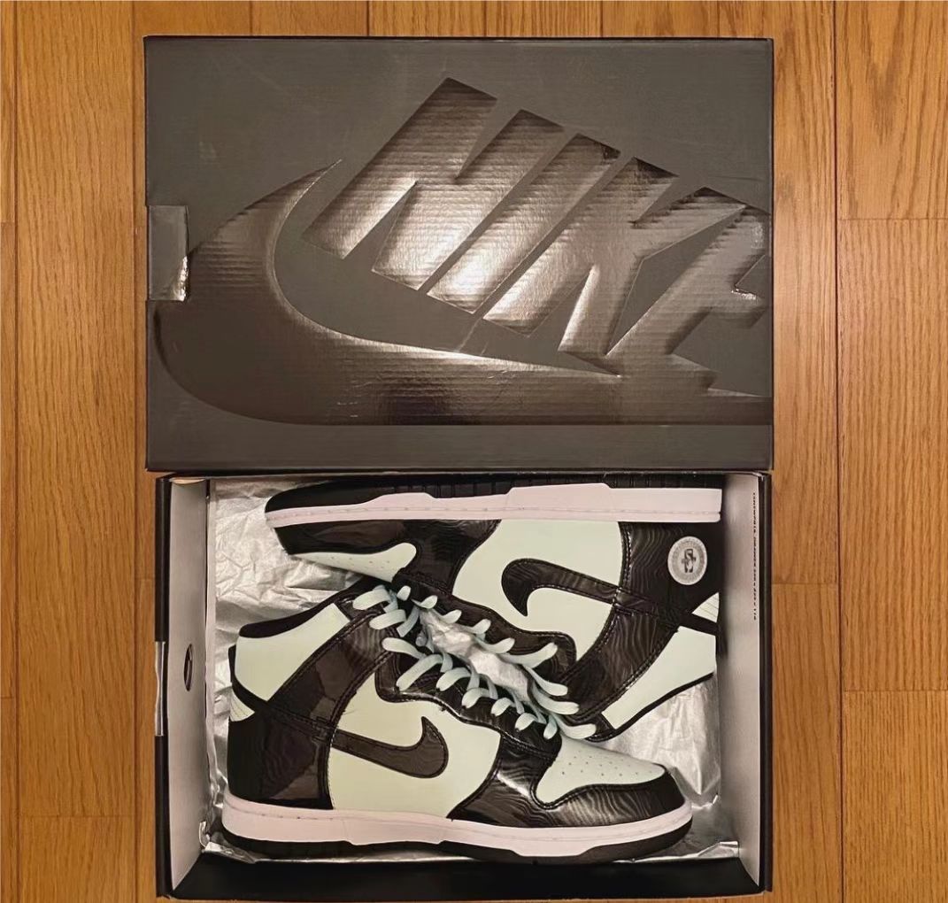 LF Nike Dunk High PRM SB Mint Gold Star review Cómodo 02