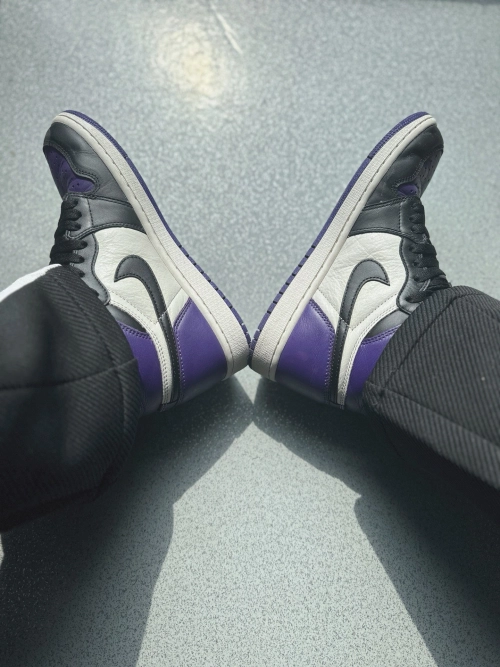  XP Air Jordan 1 OG Hi Retro'Court Purple review 