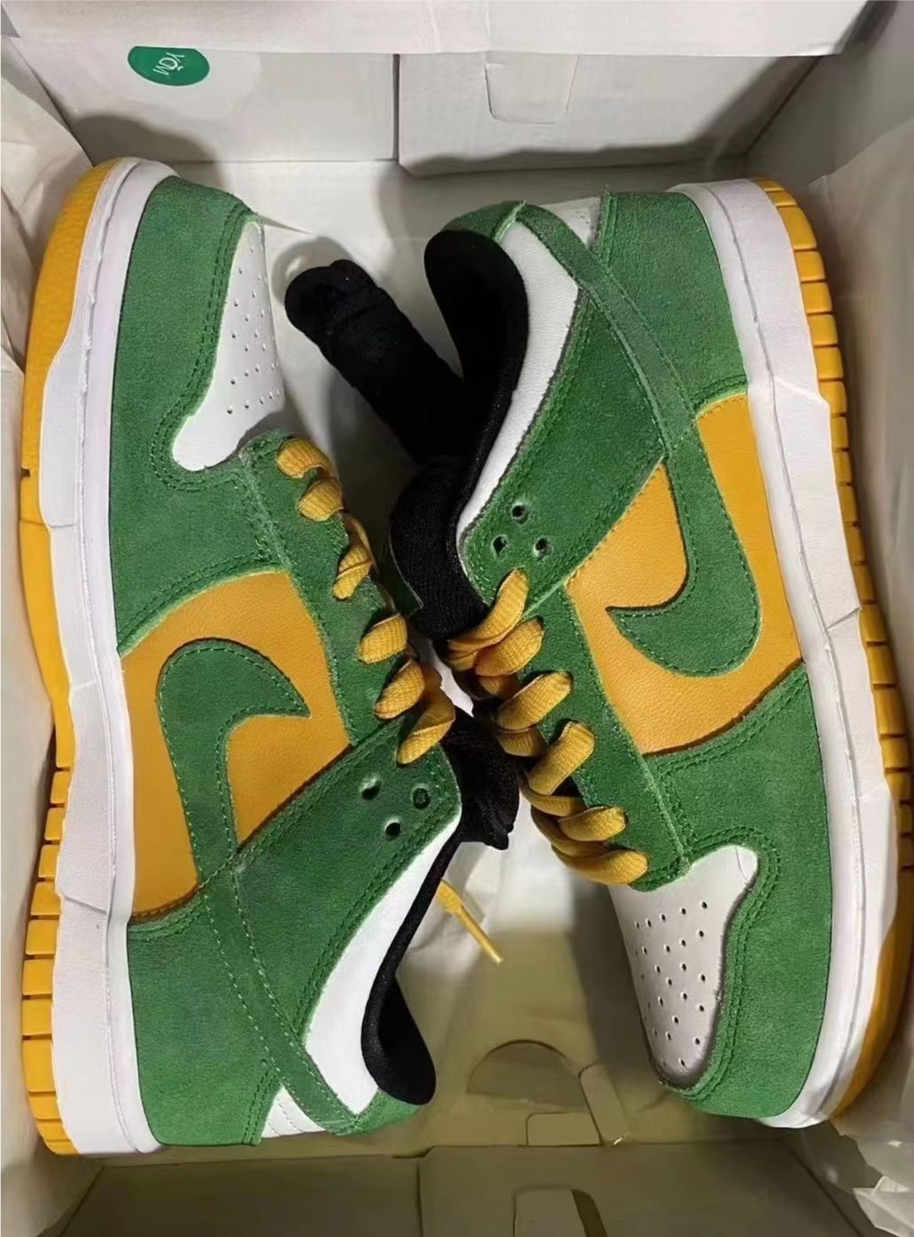 LF Nike Dunk Low Green Yellow review Mario