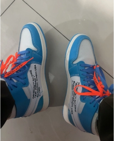Off White   Off White x Air Jordan 1 “UNC review 