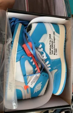 Off White   Off White x Air Jordan 1 “UNC review Holly