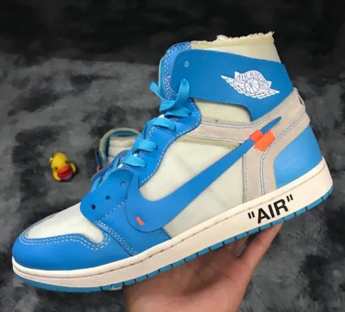 Off White   Off White x Air Jordan 1 “UNC review 