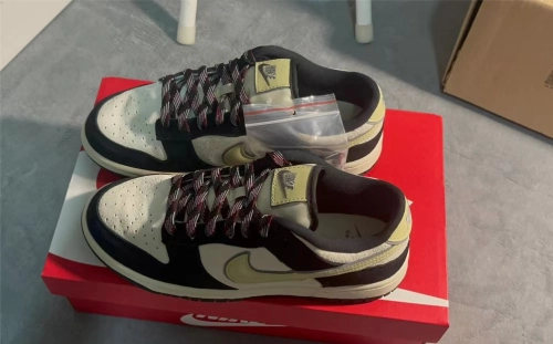 LF Nk SB Dunk Low White Dark Blue review 