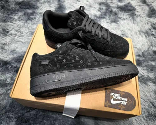 Louis Vuitton x Nike Air Force 1 All Black review 