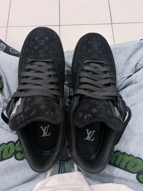 Louis Vuitton x Nike Air Force 1 All Black review 