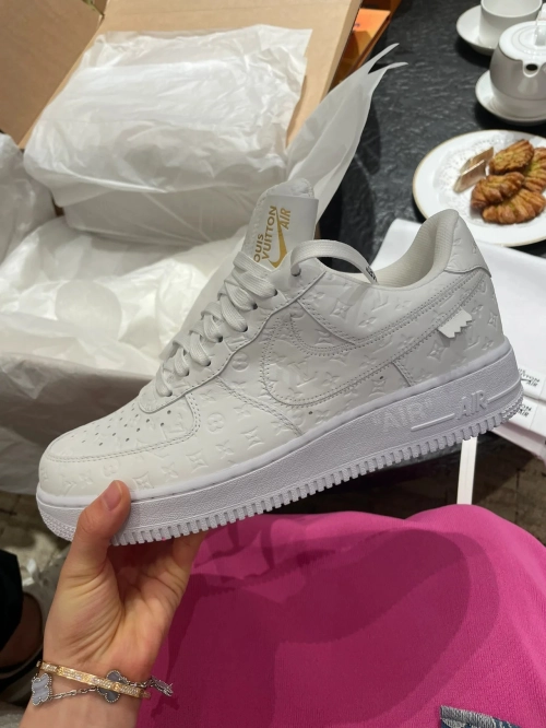 Louis Vuitton x Nike Air Force 1 Triple White review 