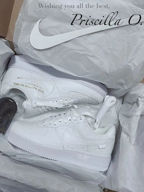 Louis Vuitton x Nike Air Force 1 Triple White review 