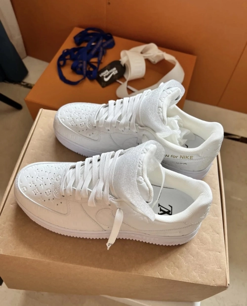 Louis Vuitton x Nike Air Force 1 Triple White review 