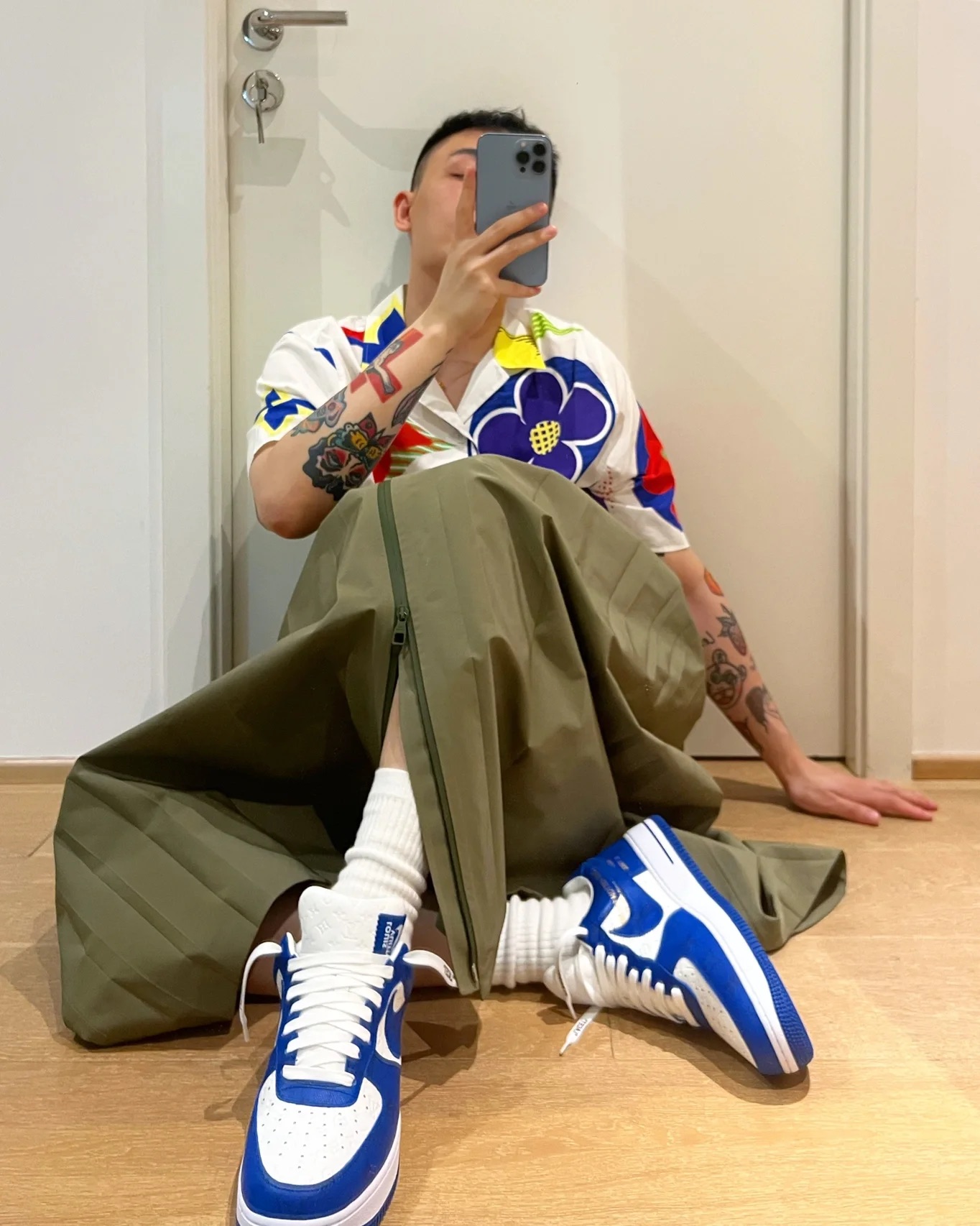 Louis Vuitton x Nike Air Force 1 White Blue review Ciro Corvino