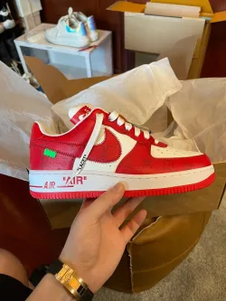Louis Vuitton x Nike Air Force 1 White Red review Great!