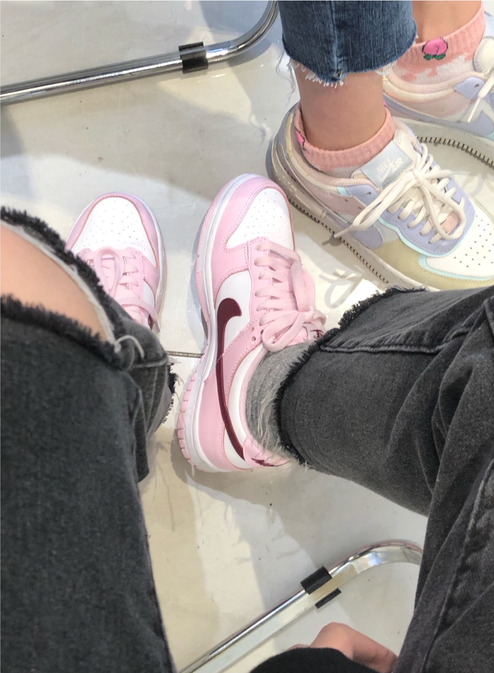 LF Nike SB Dunk Low（GS）Strawberry Powder review Cindy