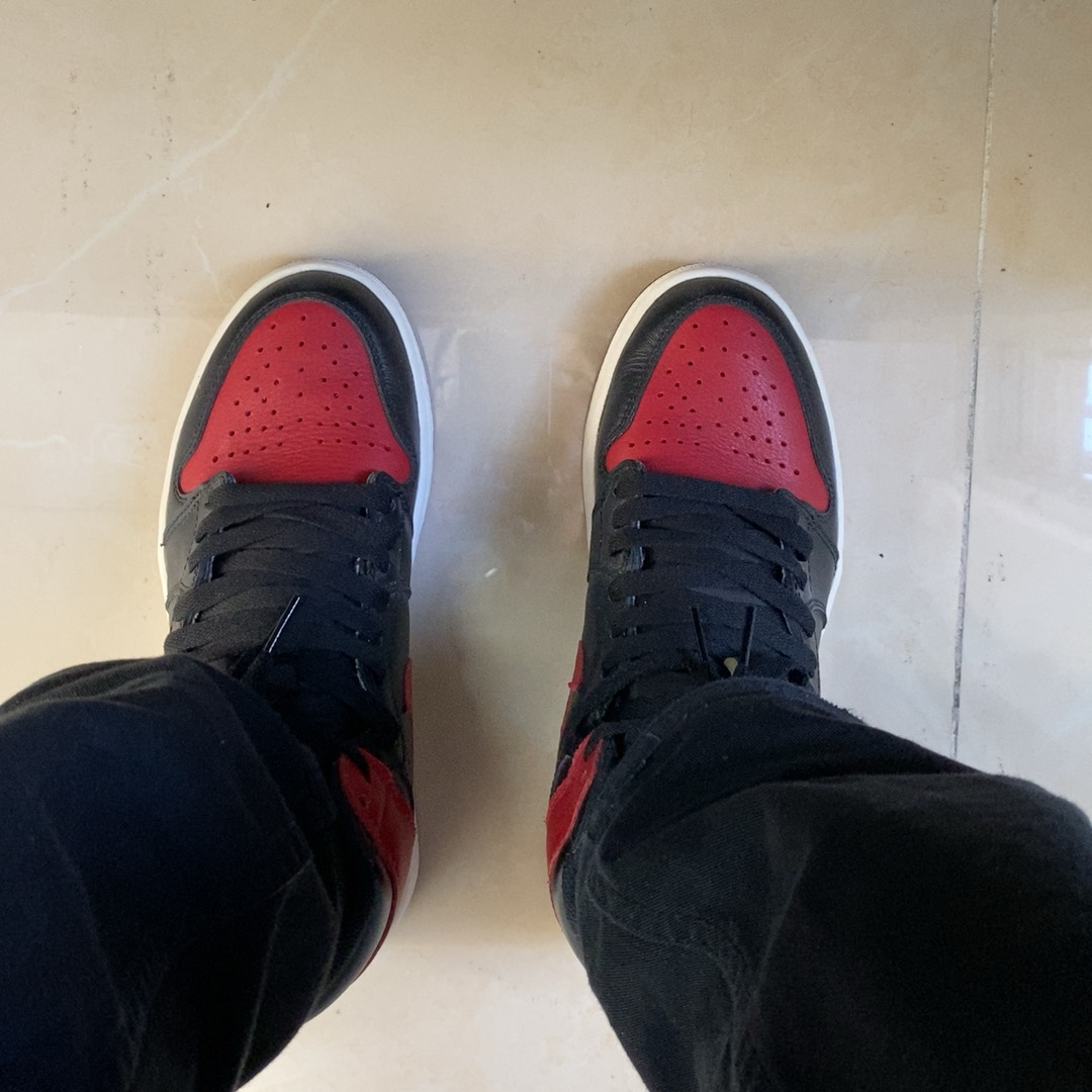 XP Air Jordan 1 High “Banned” Patent Leather isForbidden to Wear review Wes