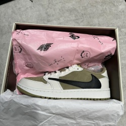 🔥Travis Scott x Air Jordan 1 Low Golf “Olive” review Victoria