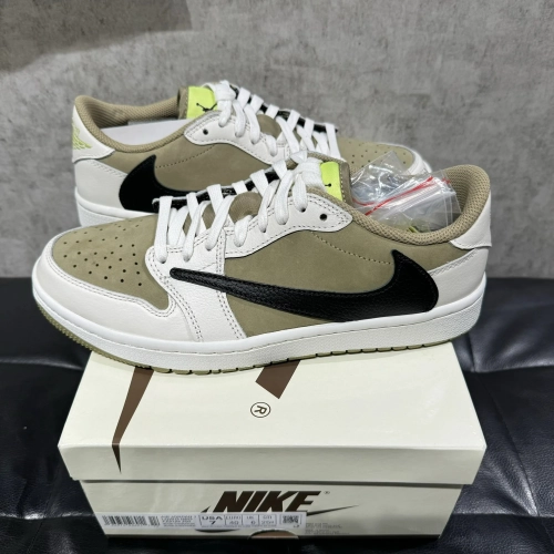 🔥Travis Scott x Air Jordan 1 Low Golf “Olive” review 