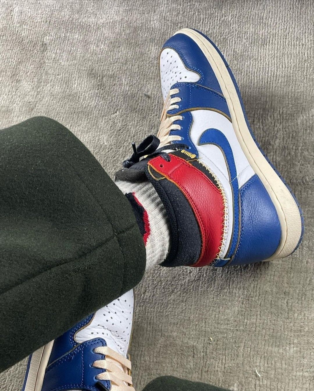 XP Union X Air Jordan 1 OG Hi Retro“Blue Toe”  review Sam