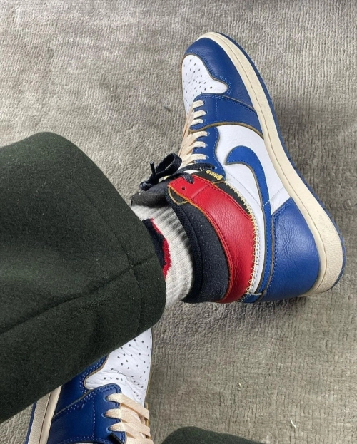XP Union X Air Jordan 1 OG Hi Retro“Blue Toe”  review 