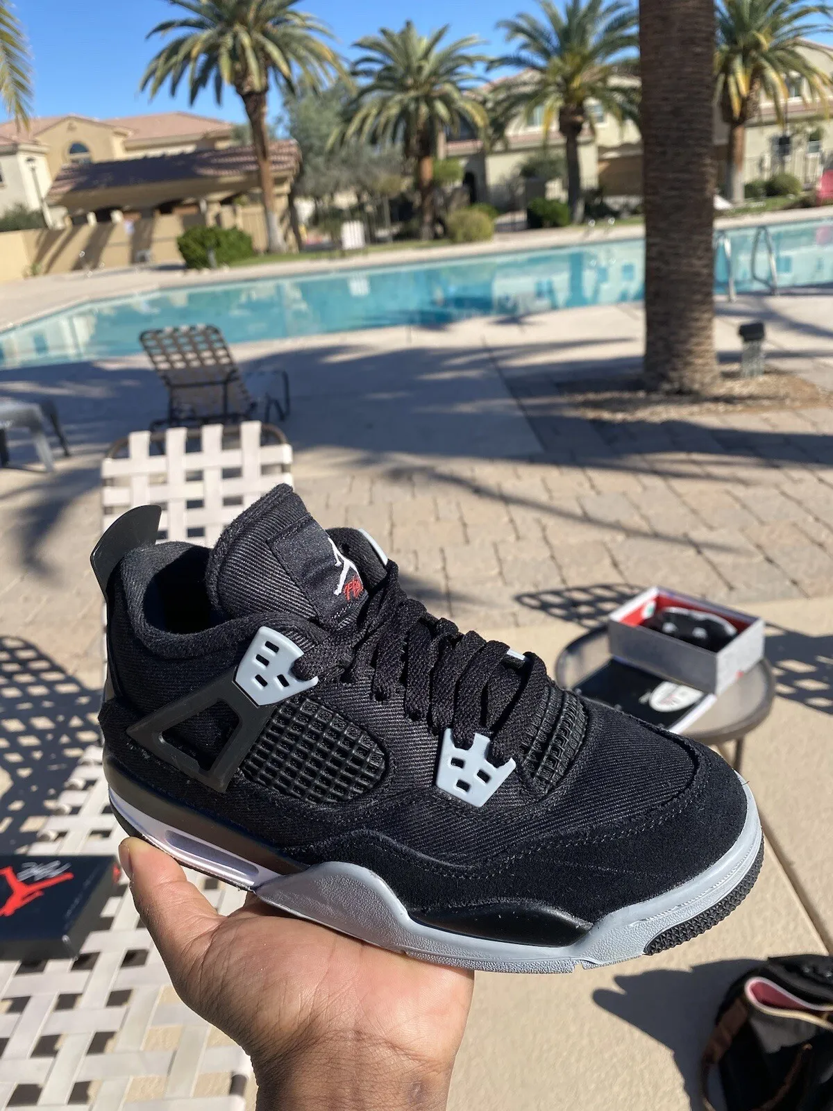 Q4 Batch  Air Jordan 4 Retro Black Canvas review Felicia