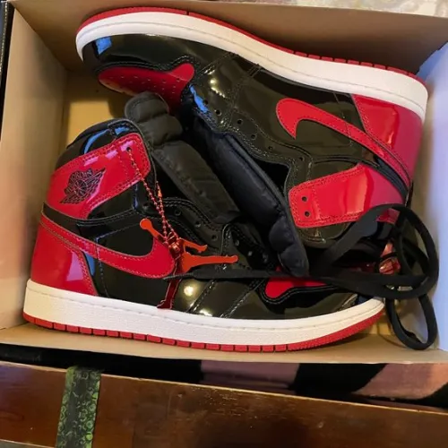XP Air Jordan 1 High “Banned”  Patent Leather MirrorForBiddenWear review 